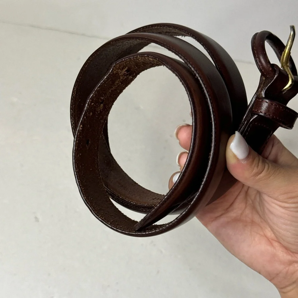Polo Ralph Lauren Brown Leather Belt Size 36